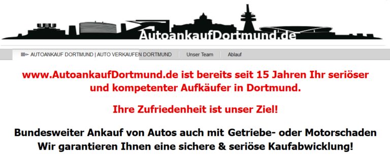 Auto verkaufen in Dortmund: Fair und unkompliziert!