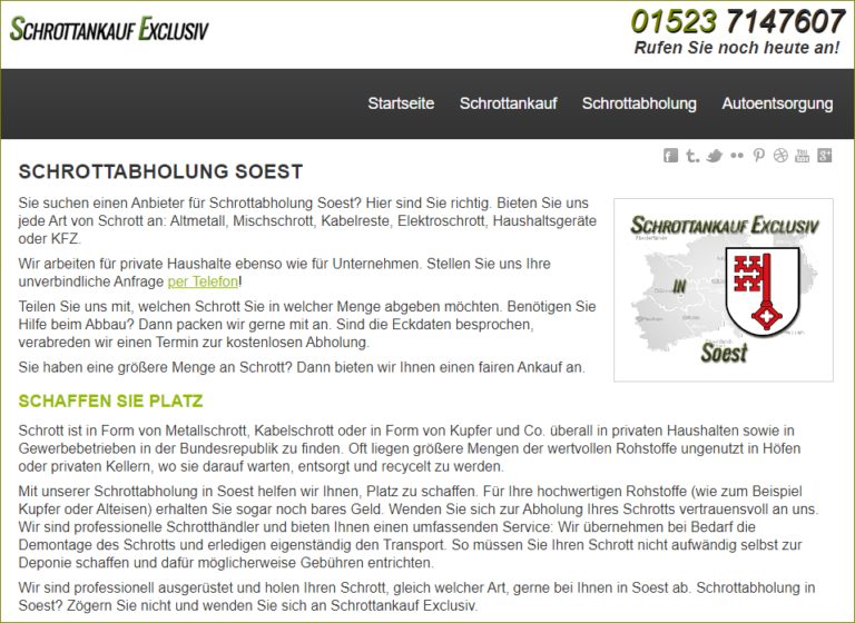 Schrottabholung in Soest leicht gemacht – sachgerechtes Recycling für Privat und Gewerbe
