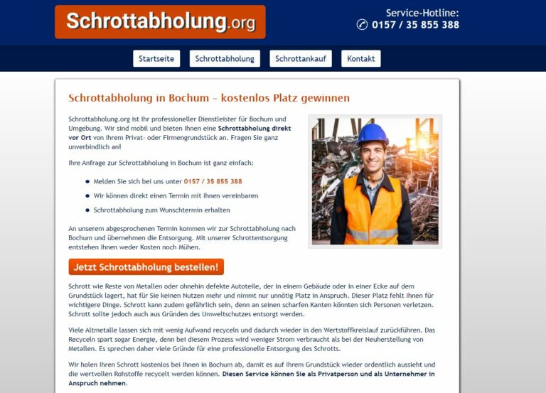 Wer in seinem Elektro-Schrott zu ersticken droht, sollte mit der Schrottabholung Bochum Kontakt aufnehmen