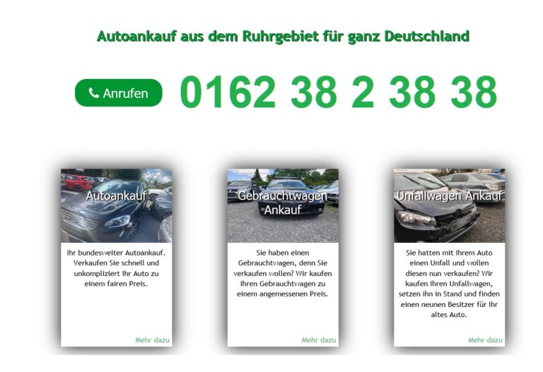 Ihr Autonankauf aus dem Ruhrgebiet für ganz Deutschland. Verkaufen Sie Ihr Auto schnell und sicher und kaufen Sie direkt Ihren neuen Gebrauchtwagen.