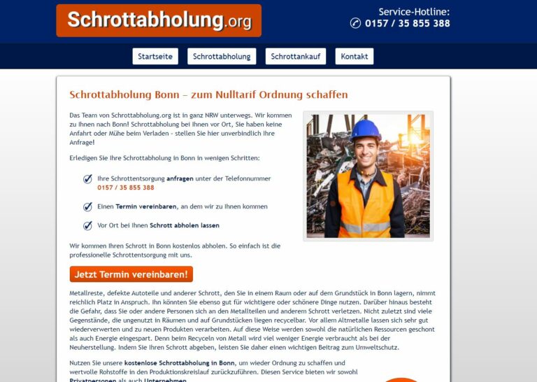 Kreislauf Wirtschaft fördern mit lokaler Schrotthändler in Bonn