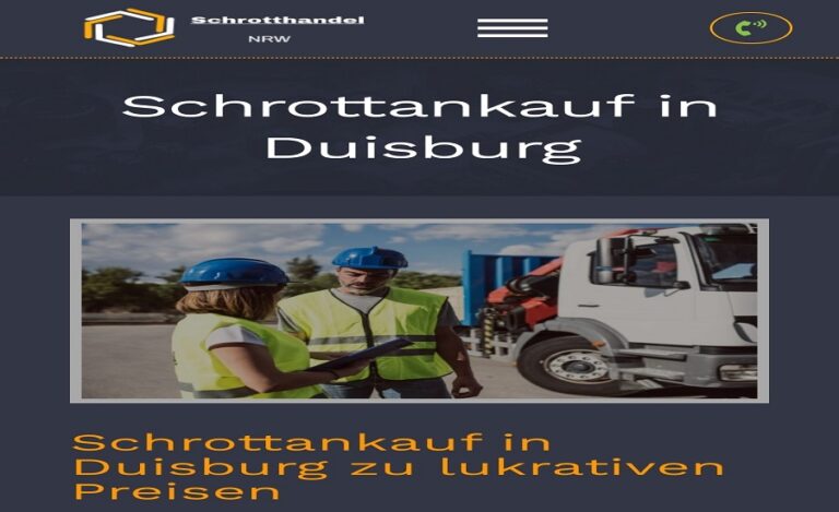 Der Schrottankauf Duisburg und Ruhrgebiet – faire Preise für Ihren Schrott und Altmetall