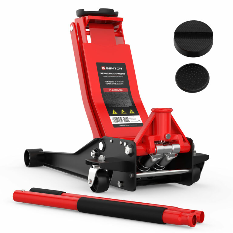 GENTOR 3T Wagenheber: Hydraulisch, ultraflach, robust und blitzschnell – Die Königsklasse des Fahrzeughebens!